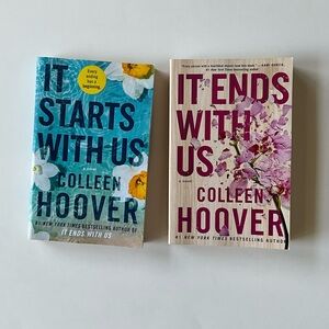 Colleen Hoover “It Starts With Us” & “It Ends With Us” Paperback Books